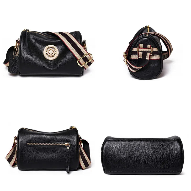 Bolsa feminina luxury transversal em couro